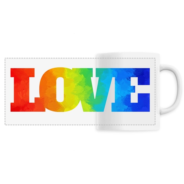 Image front Mug panoramique céramique "LOVE"