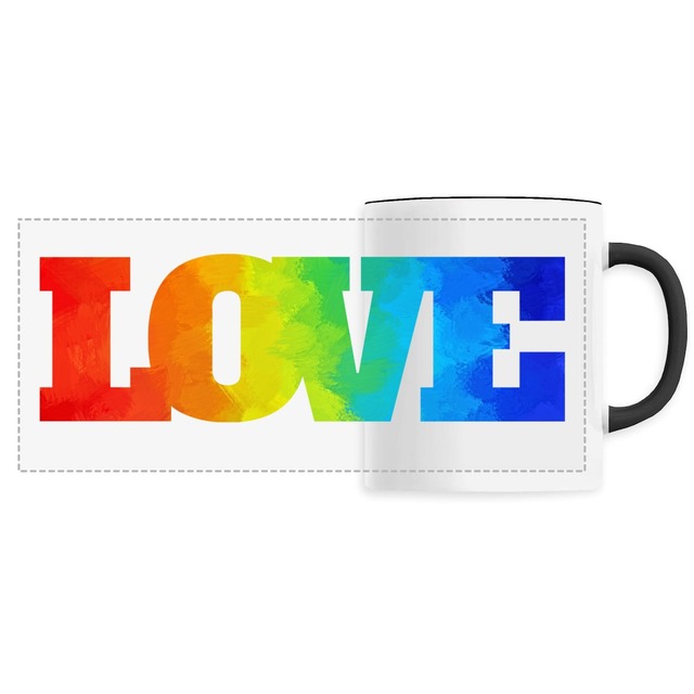 Image back Mug panoramique céramique "LOVE"