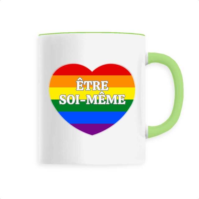 Image back Mug versatile céramique "Etre soi-même LGBTQIA"