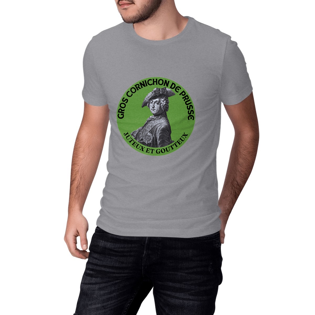 Image front T-shirt "Gros Cornichon de Prusse"