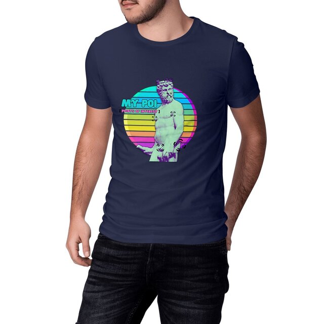 Image front T-shirt version EN "MY POI Points of Interest"