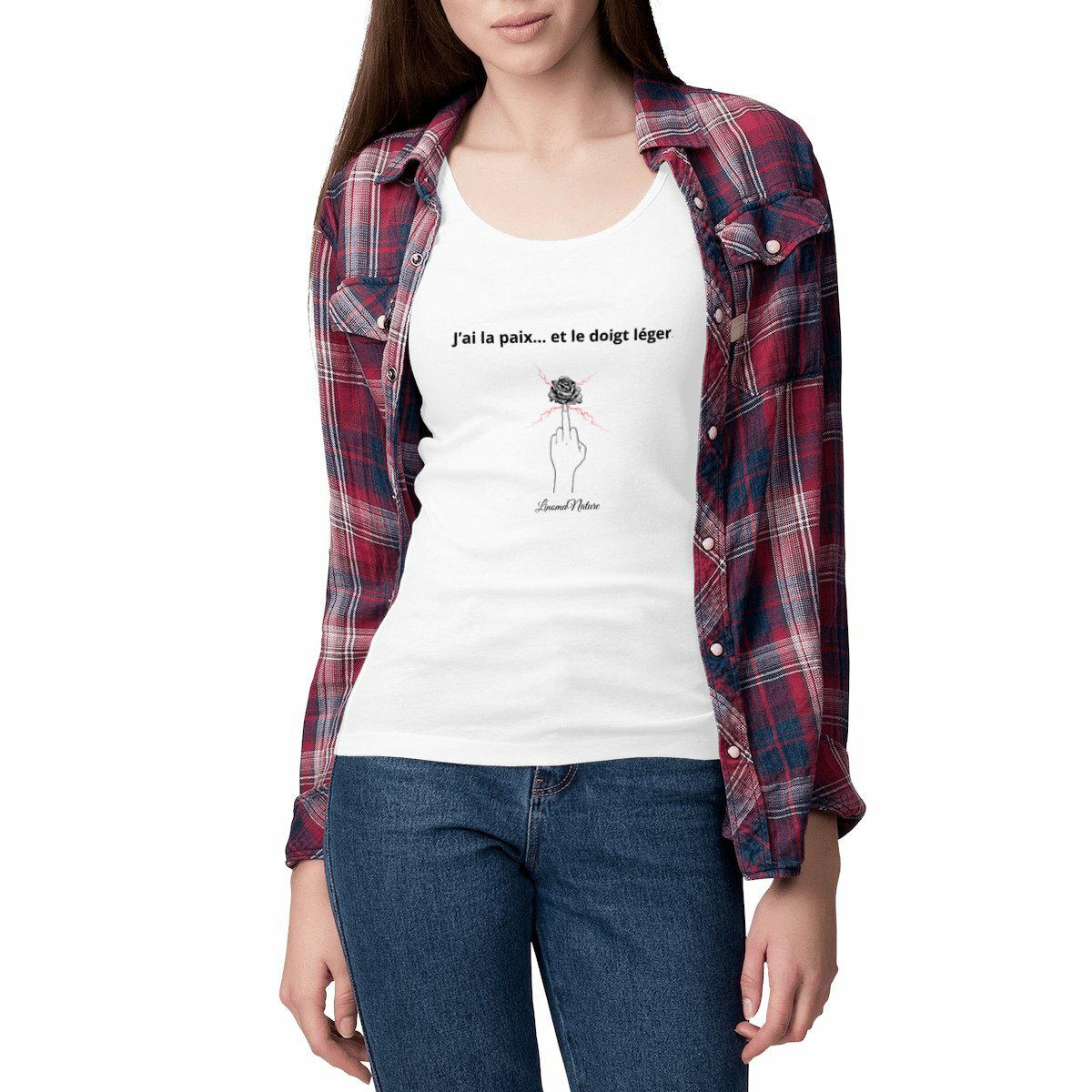 Image front Débardeur femme J'ai la paix