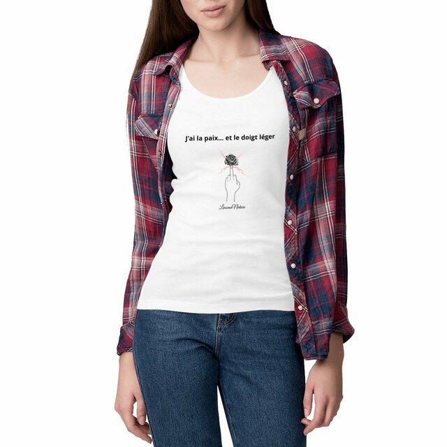 Image front Débardeur femme J'ai la paix