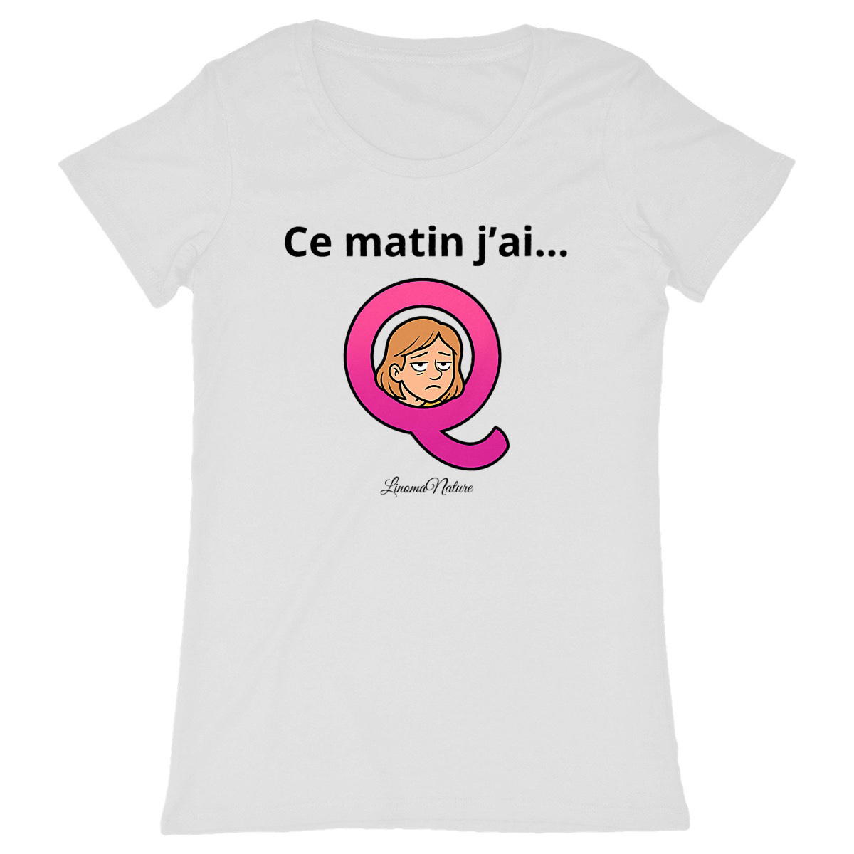 Image back T-shirt femme expression matin...