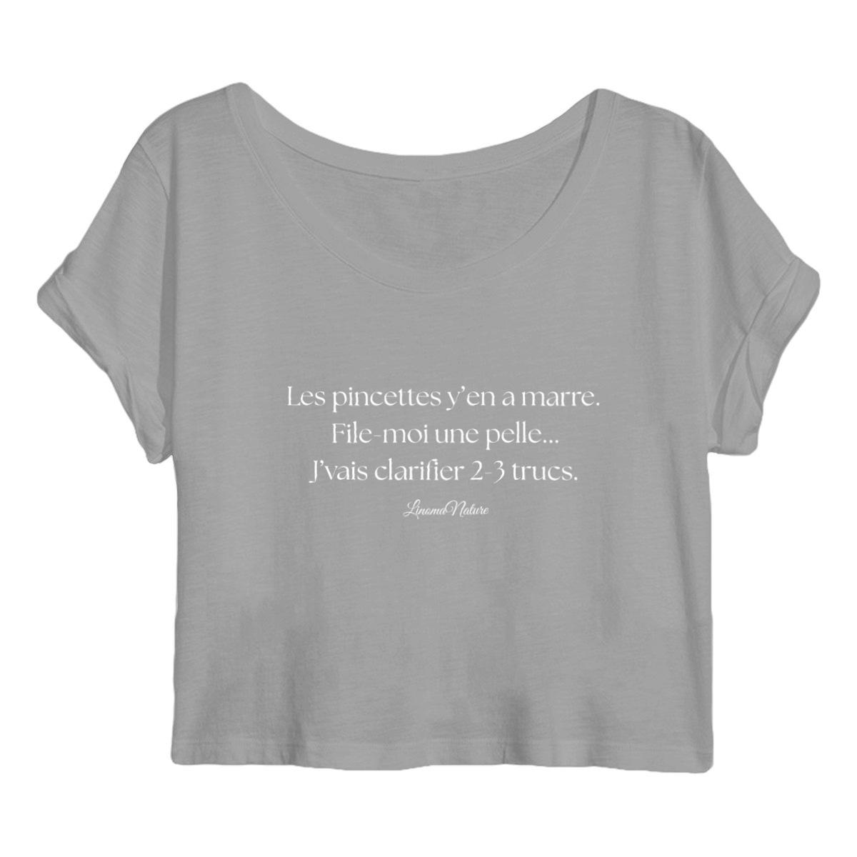 Image back Crop top pincettes