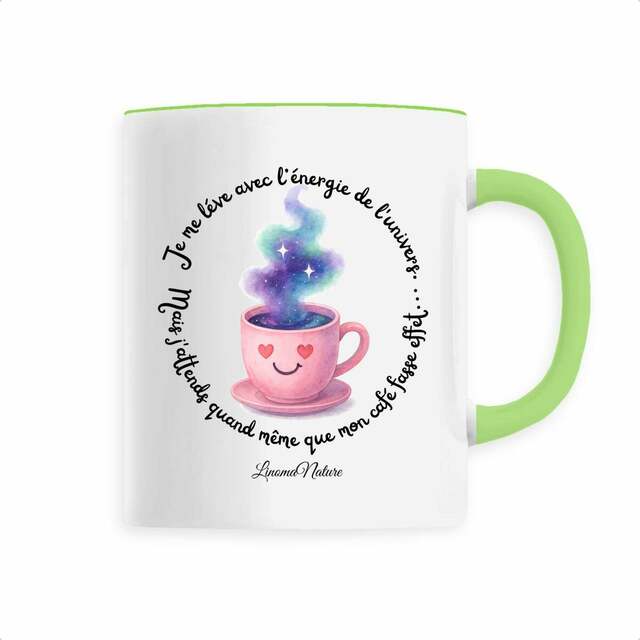 Image back Mug univers café rose