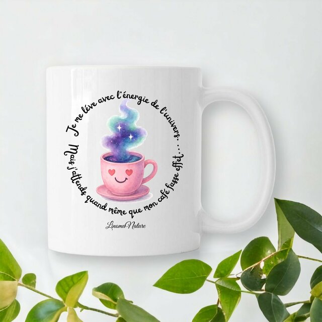 Image front Mug univers café rose