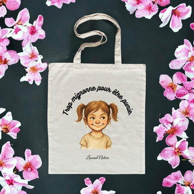 Image front Tote-bag trop mignonne