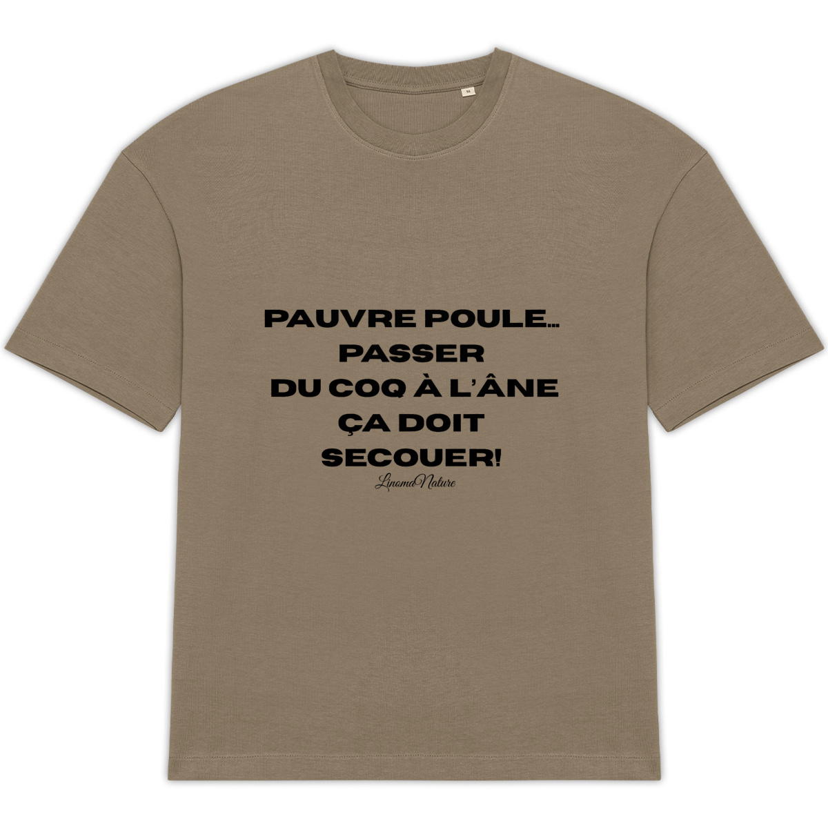 Image back T-shirt oversize poule