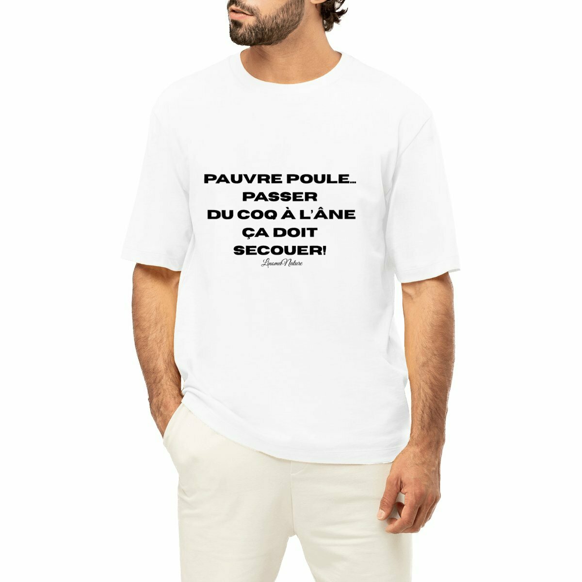 Image front T-shirt oversize poule