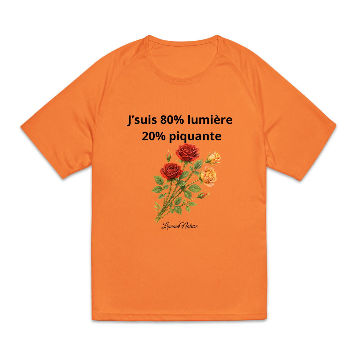 Image front T-shit sport, 80% Lumière 20% piquante
