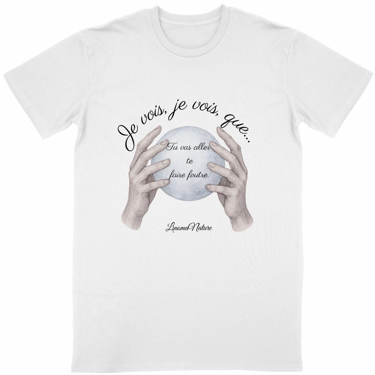 Image front T-shirt homme voyant