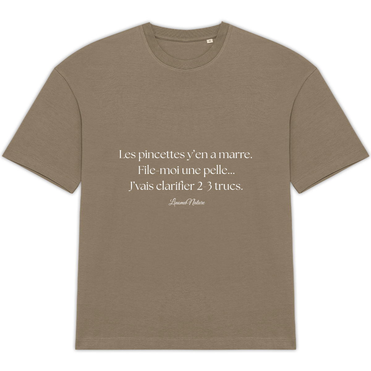 Image back T-shirt oversize pincettes