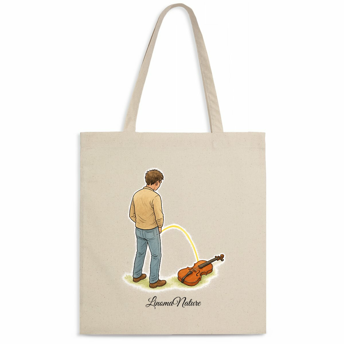 Image back Tote bag expression violon