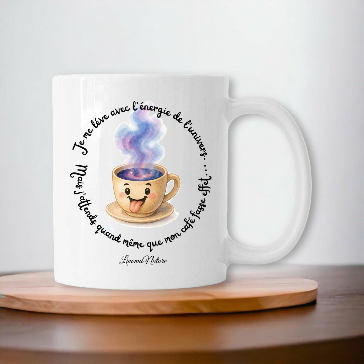 Image front Mug univers café beige