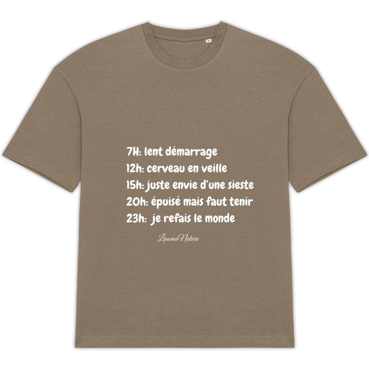 Image back T-shirt oversize durdur
