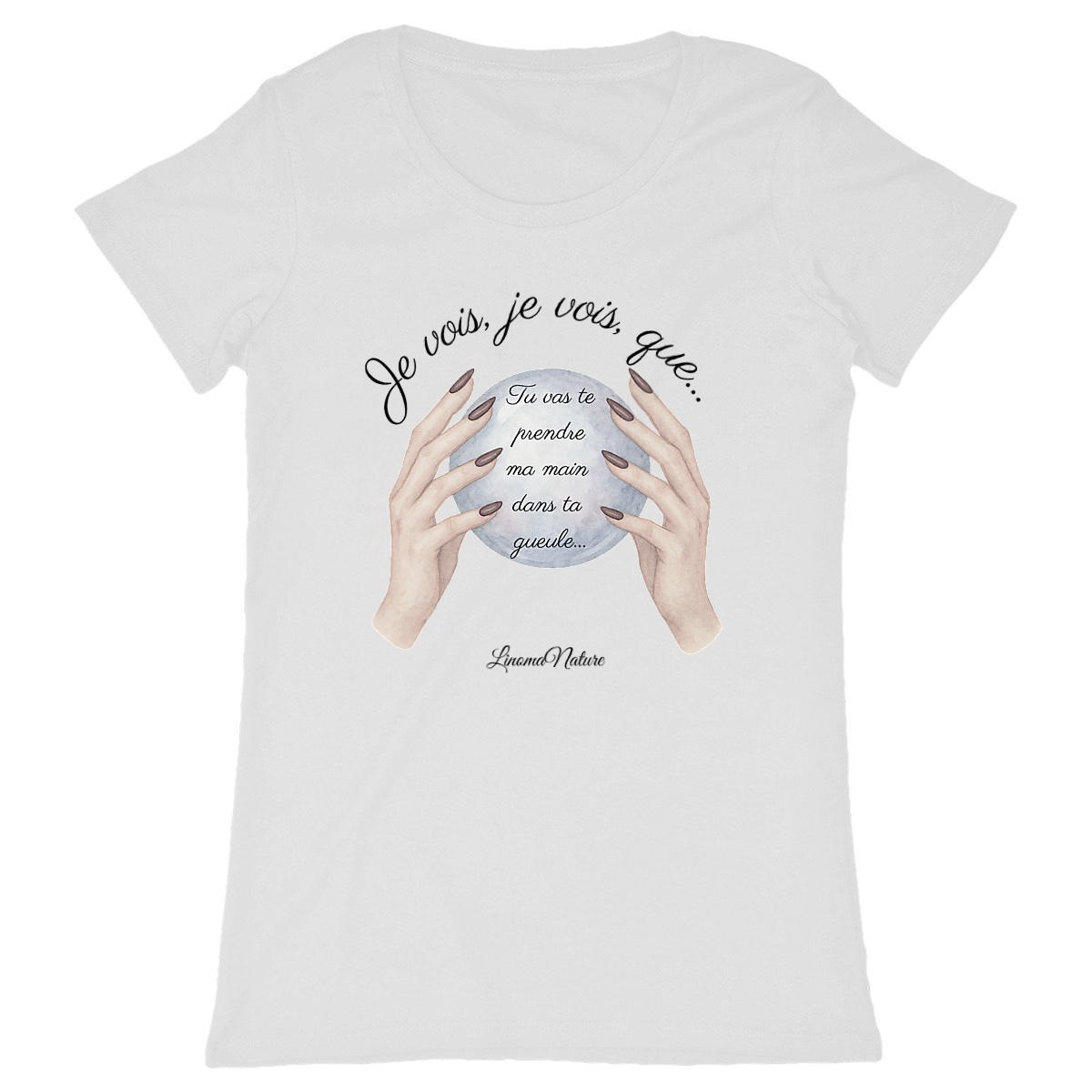 Image front T-shirt femme voyante