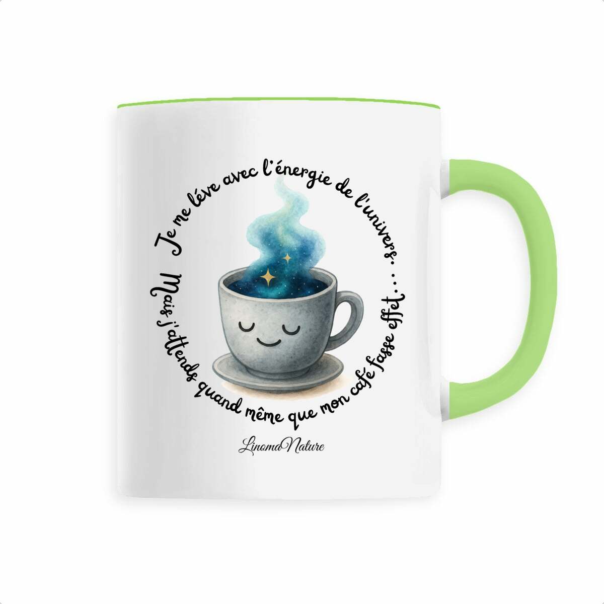 Image back Mug univers café gris