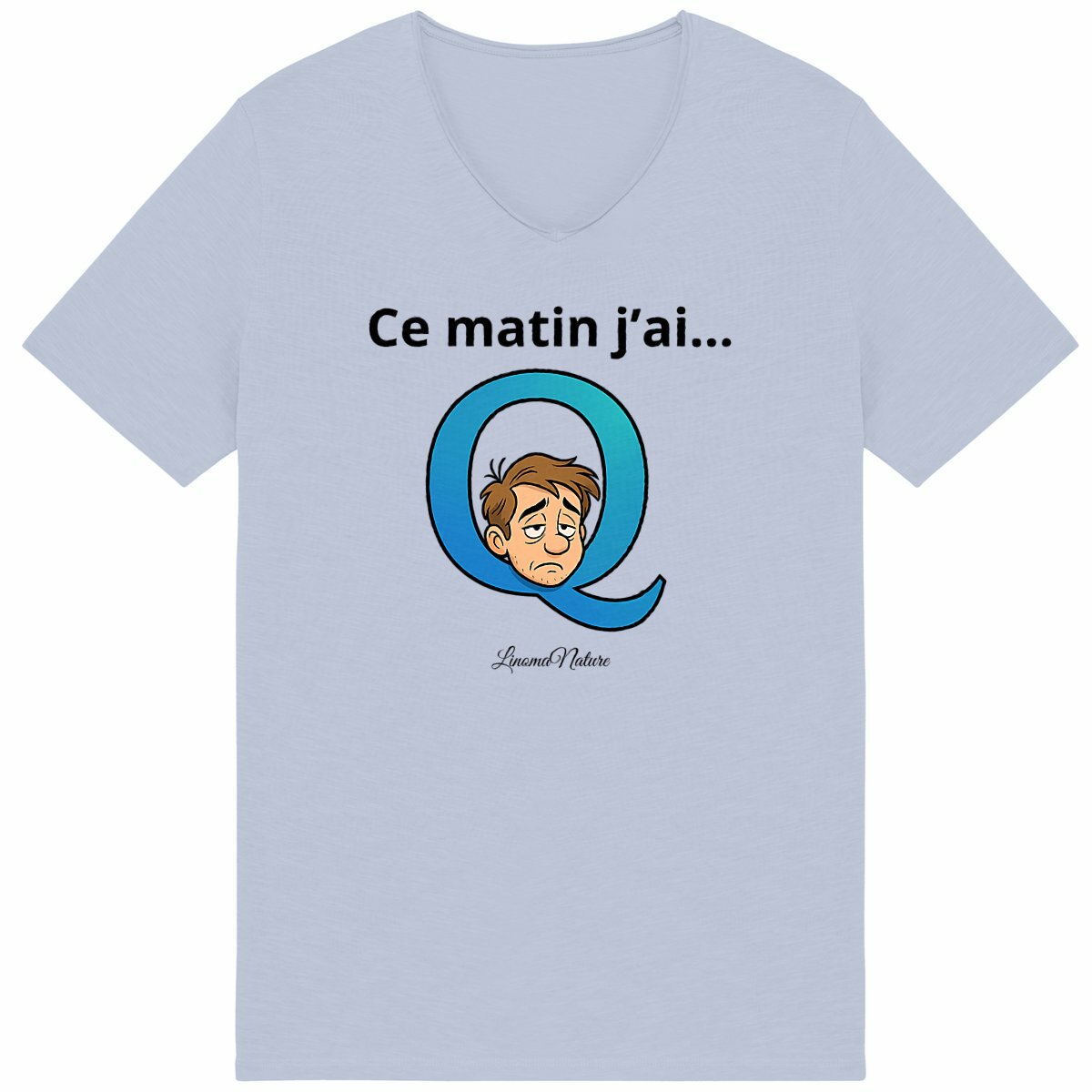 Image back T-shirt homme expression matin 