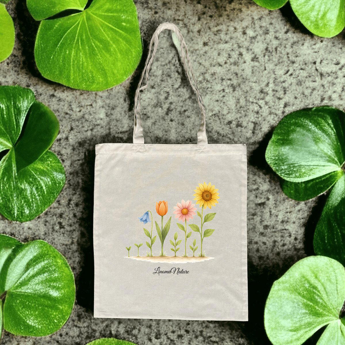 Image front Tote bag fleurs