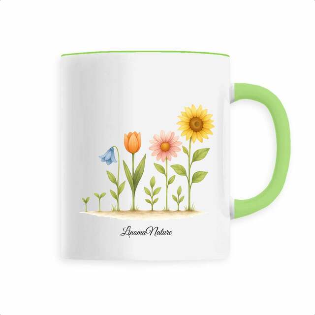 Image back Mug fleurs