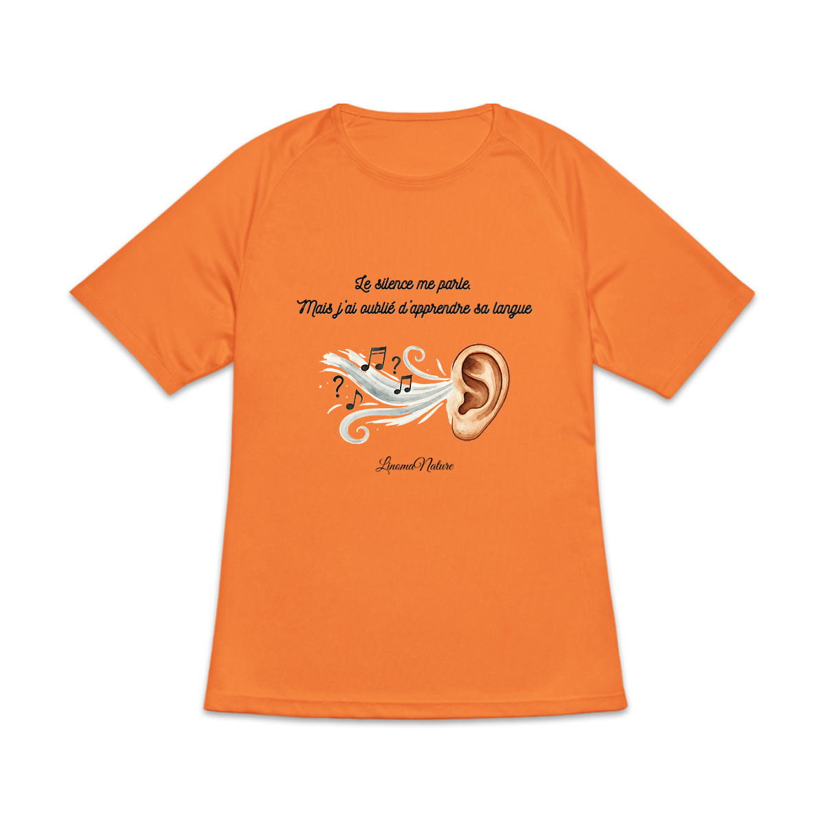 Image back T-shit femme Le silence me parle