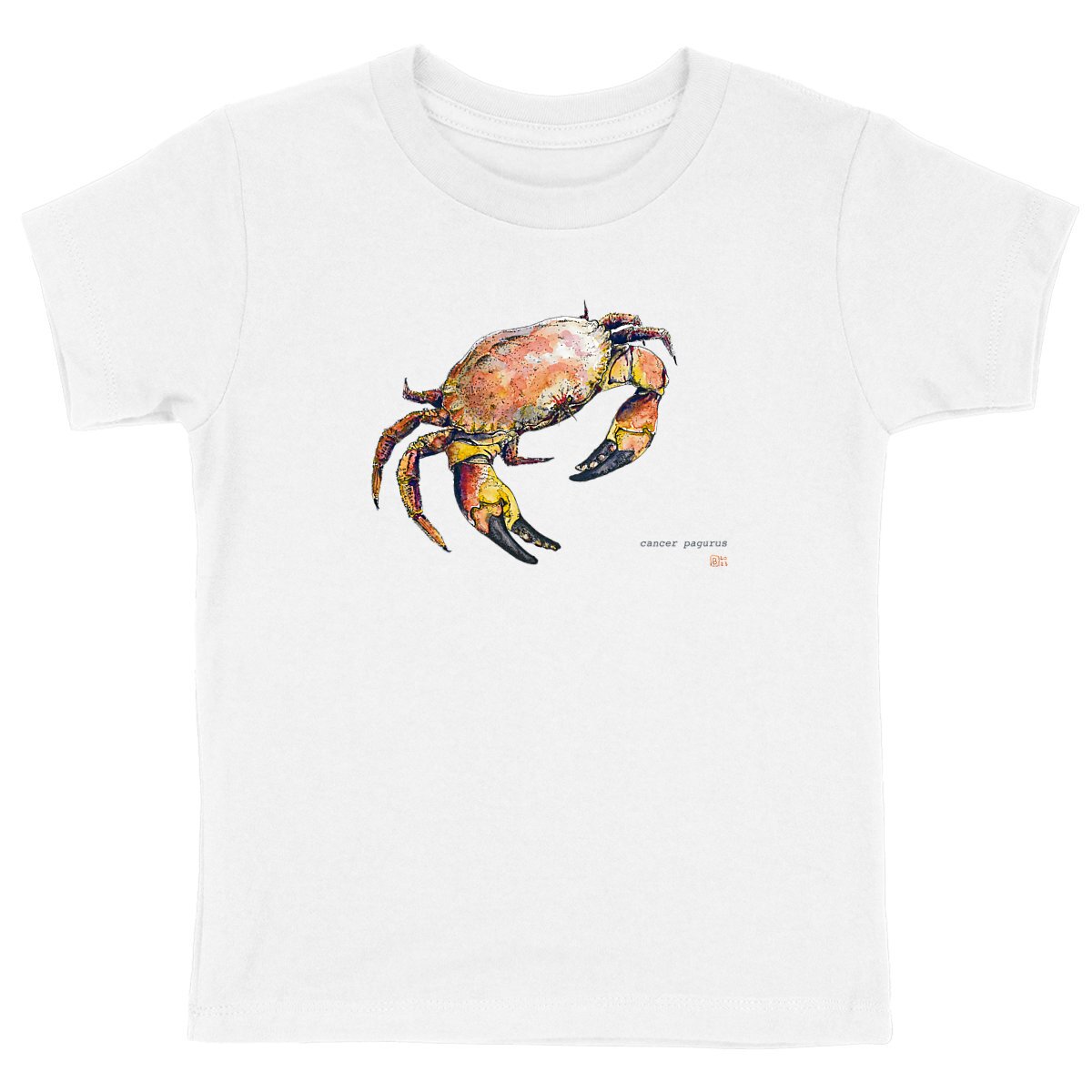 Image front Cancer pagurus, le T-shirt enfant unisexe