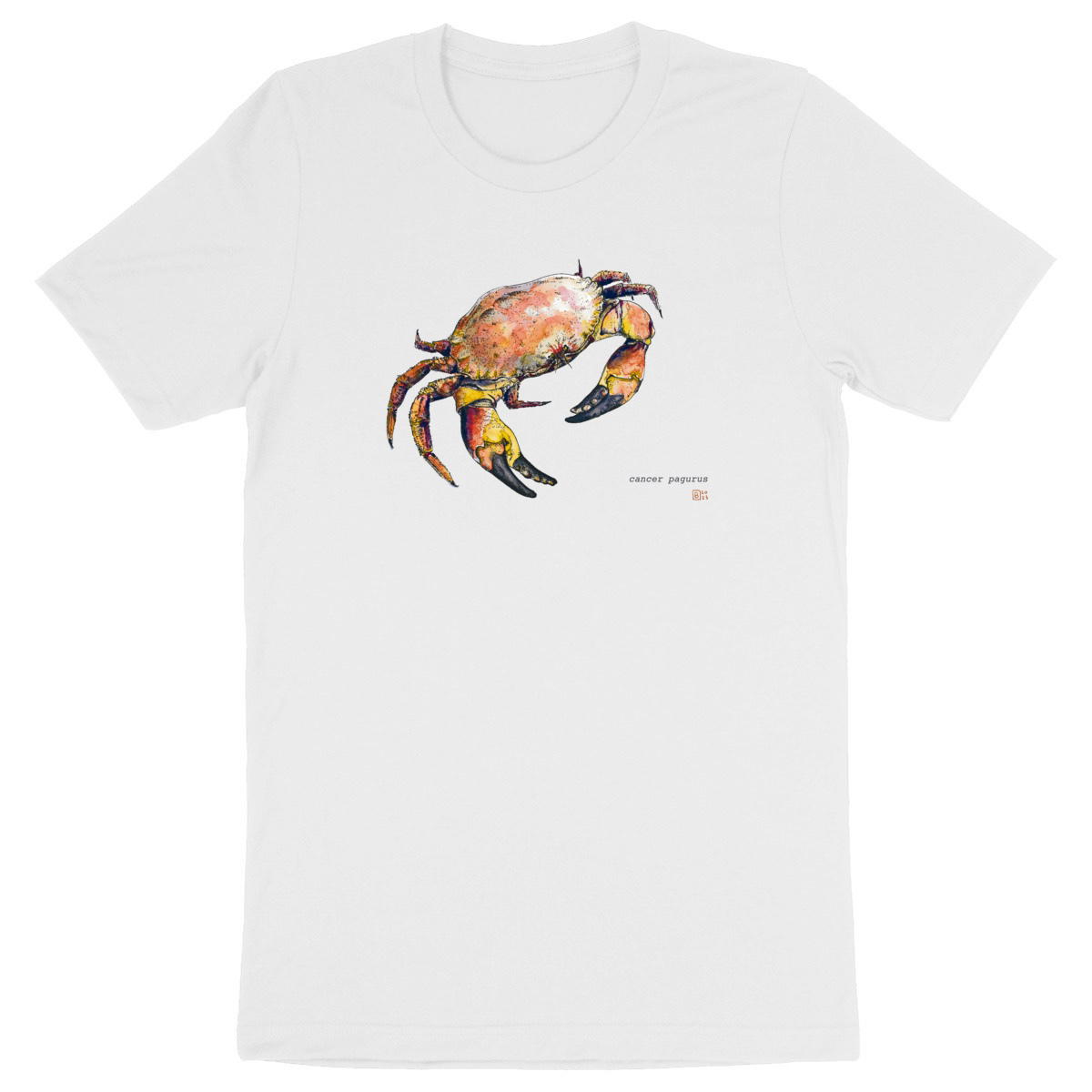 Image front Cancer pagurus, le T-shirt unisexe adulte