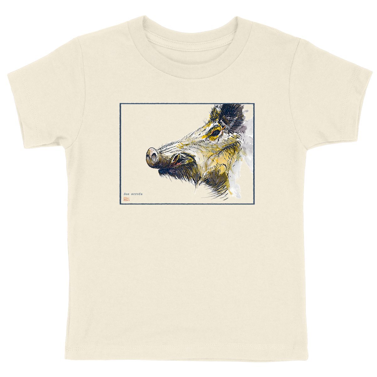 Image back Sus scrofa, le T-shirt enfant unisexe