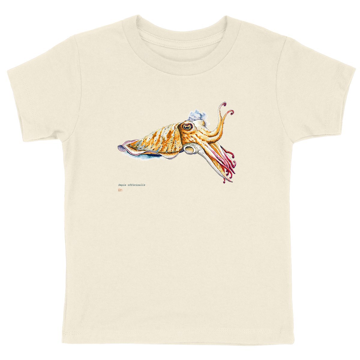 Image back Sepia officinalis, le T-Shirt enfant unisexe