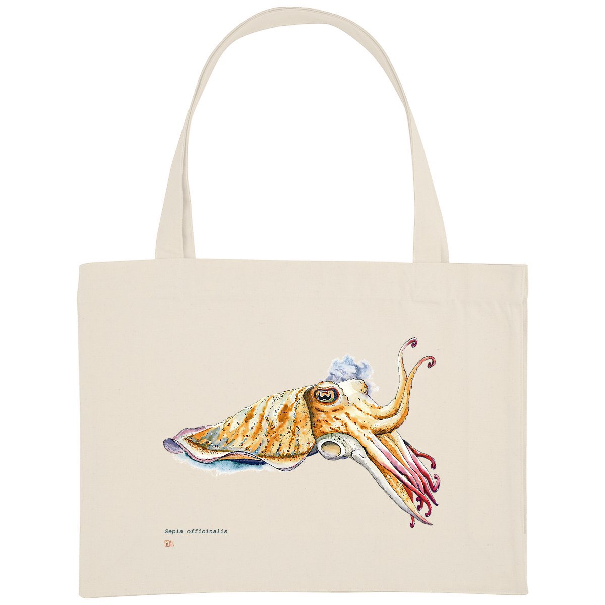 Image front Sepia officinalis, le sac de courses
