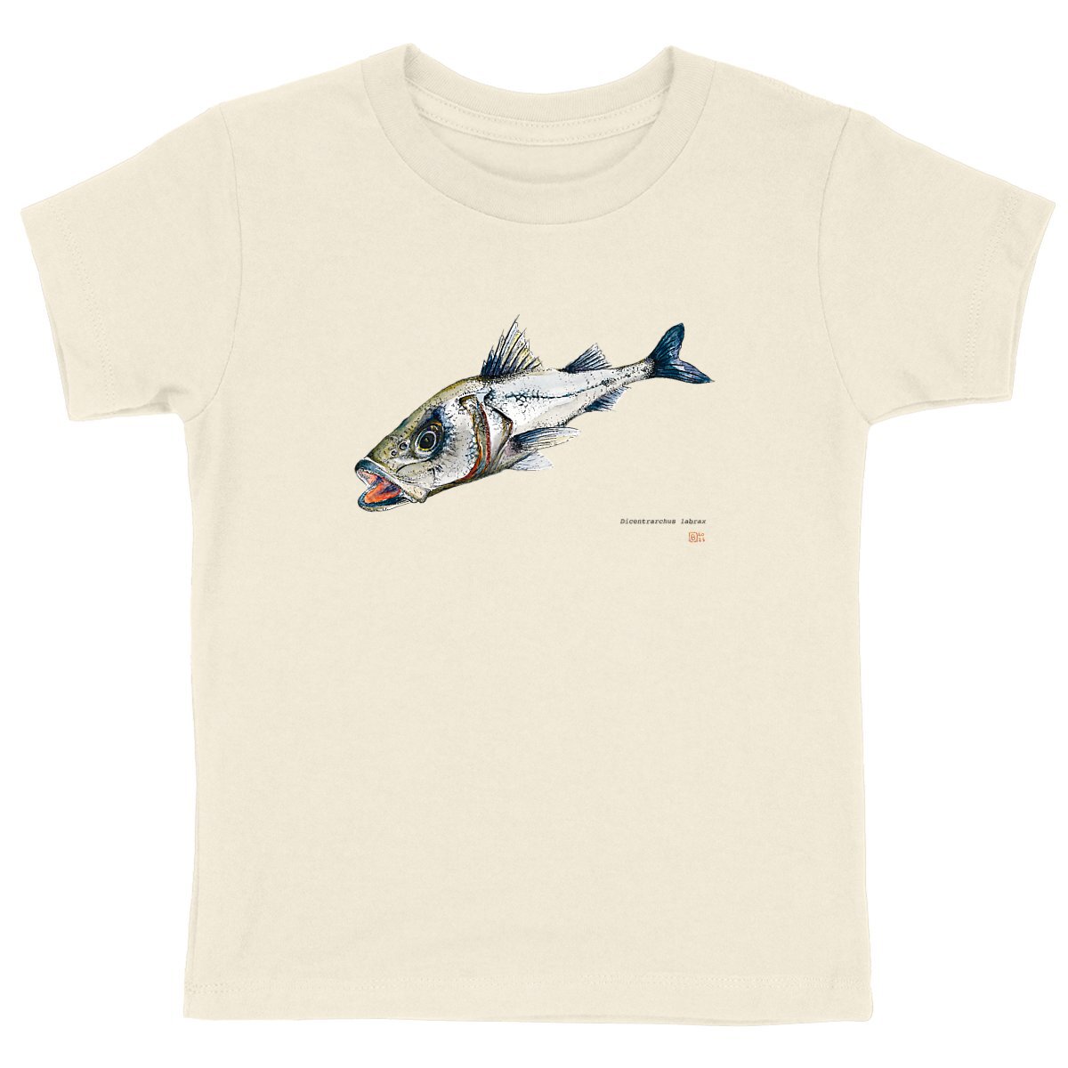 Image back Dicentrarchus labrax, le T-shirt enfant unisexe