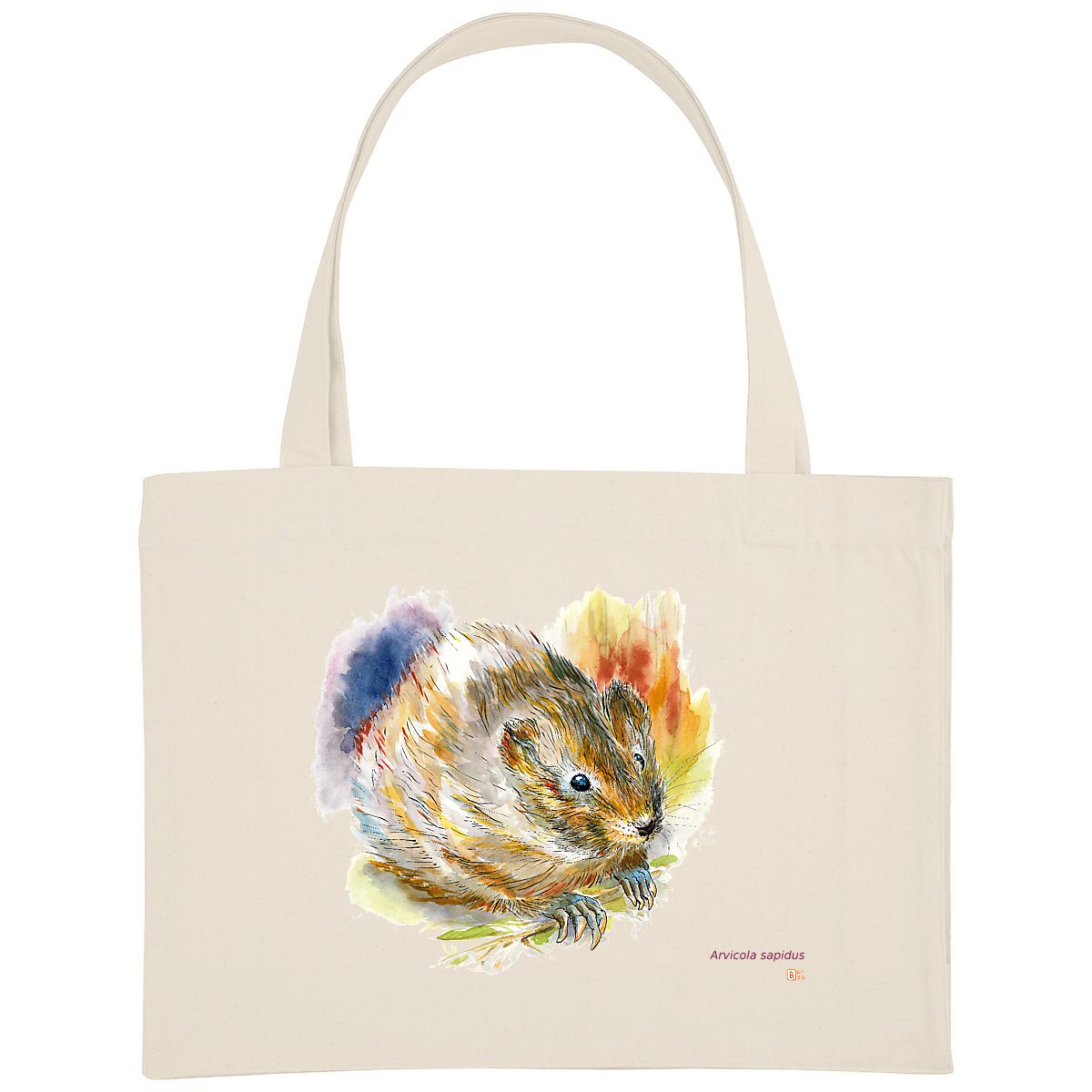 Image front Arvicola sapidus, le sac de courses