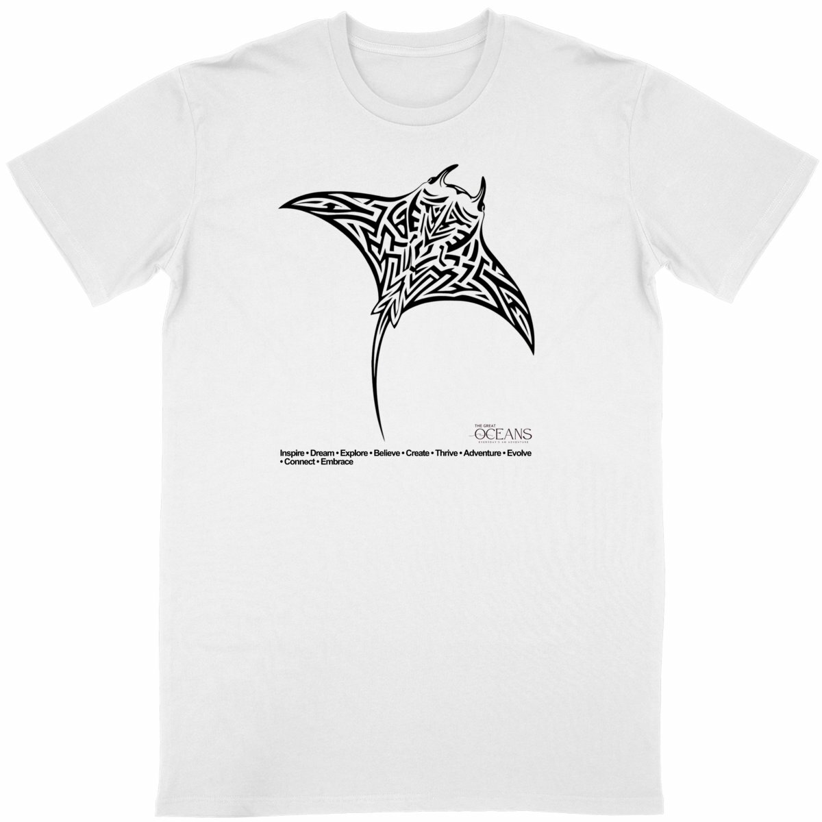 Image front Tribal Manta Ray