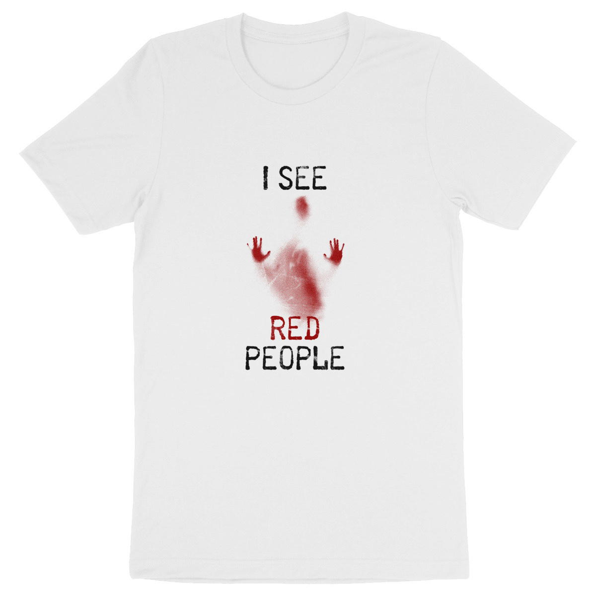 Image back Shirt unisexe épais Premium plus - I see red people