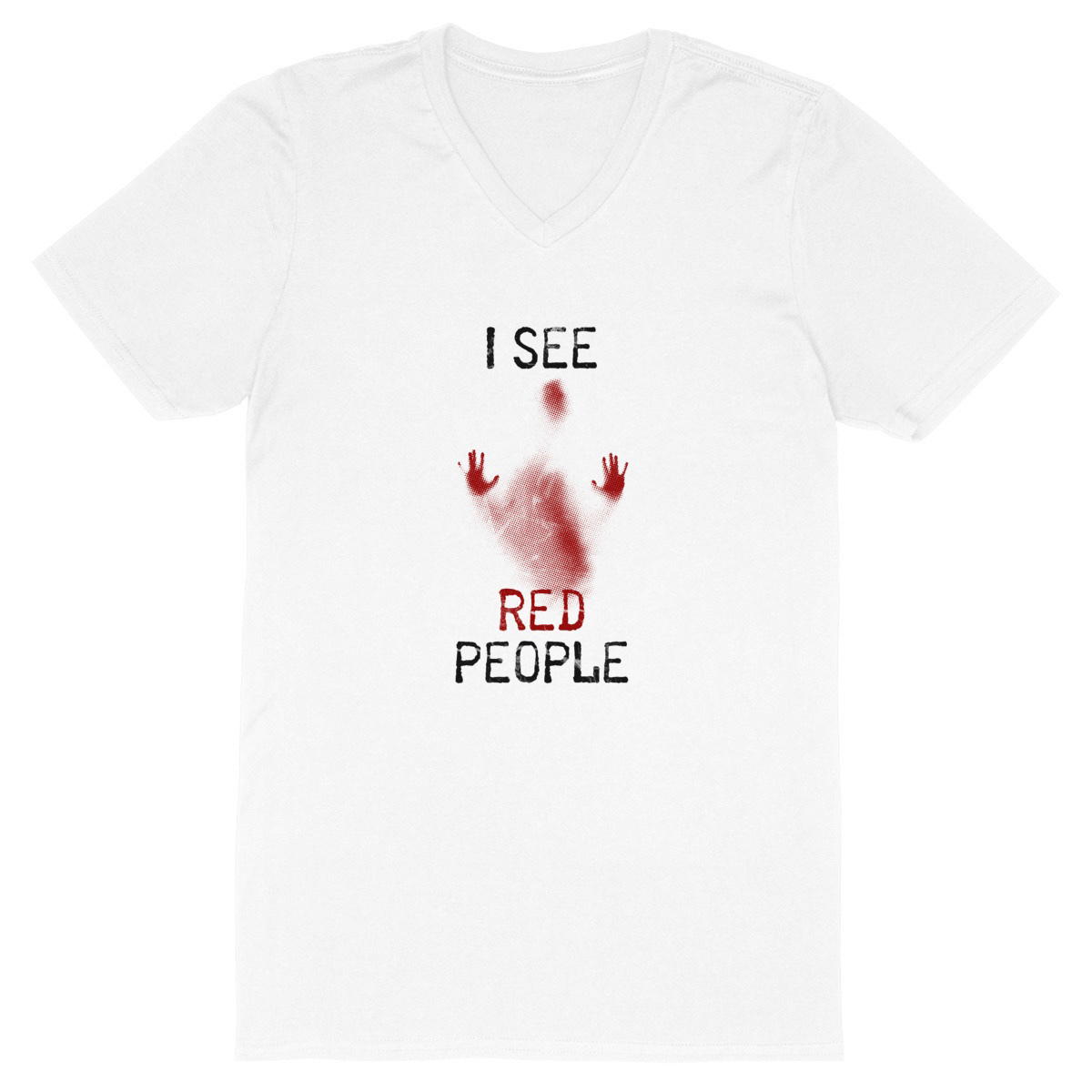 Image back Shirt Homme V - I see red people