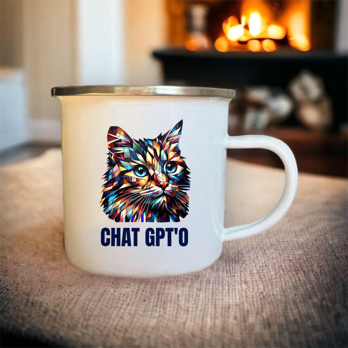 Image front Mug Métal Chat GPT'O