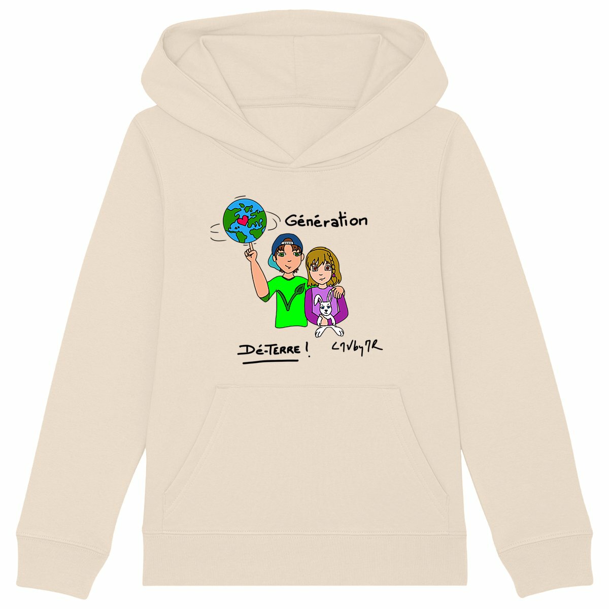 Image back Sweat-shirt épais à capuche GENERATION DE-TERRE !