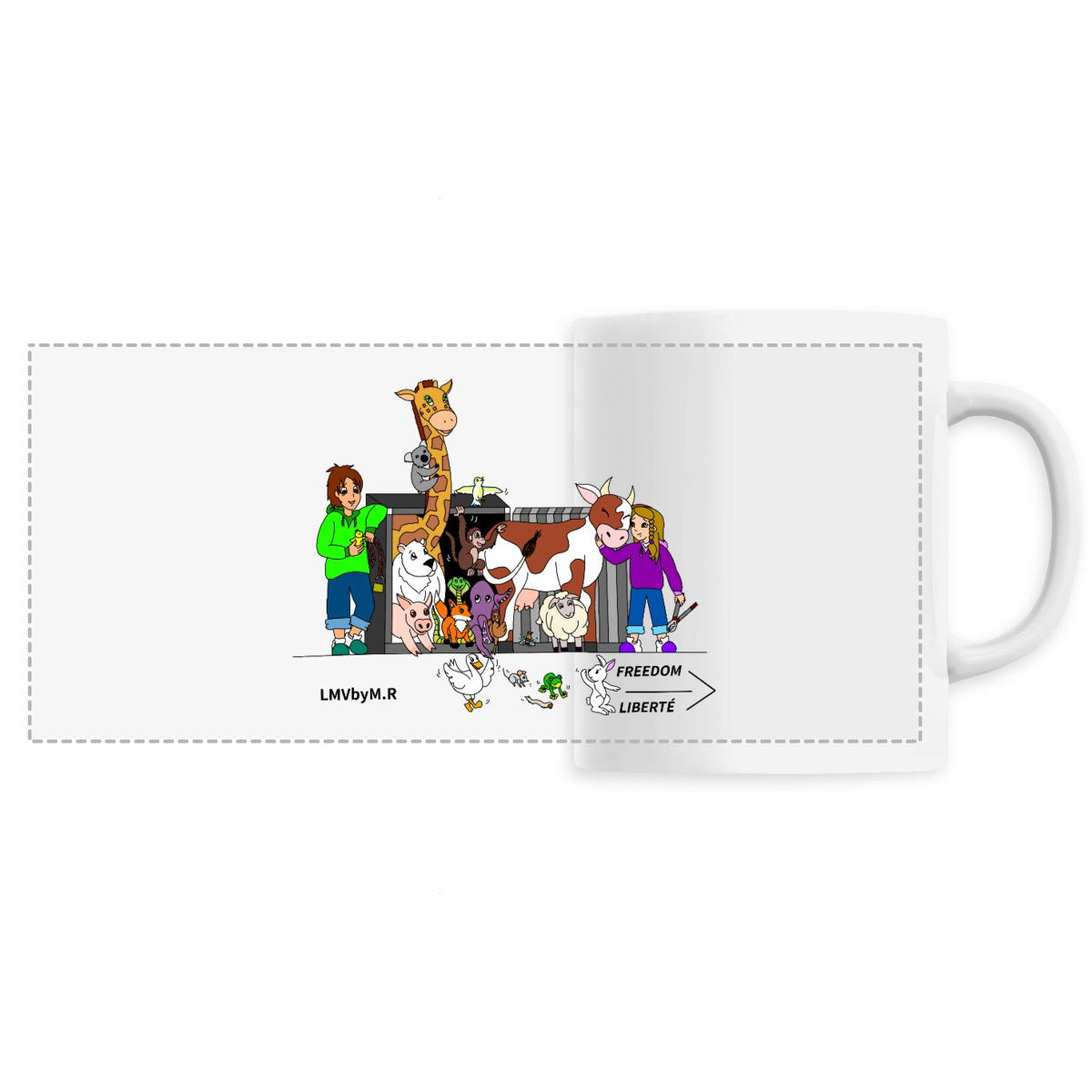 Image front Mug en céramique LMV OUVRONS LES CAGES