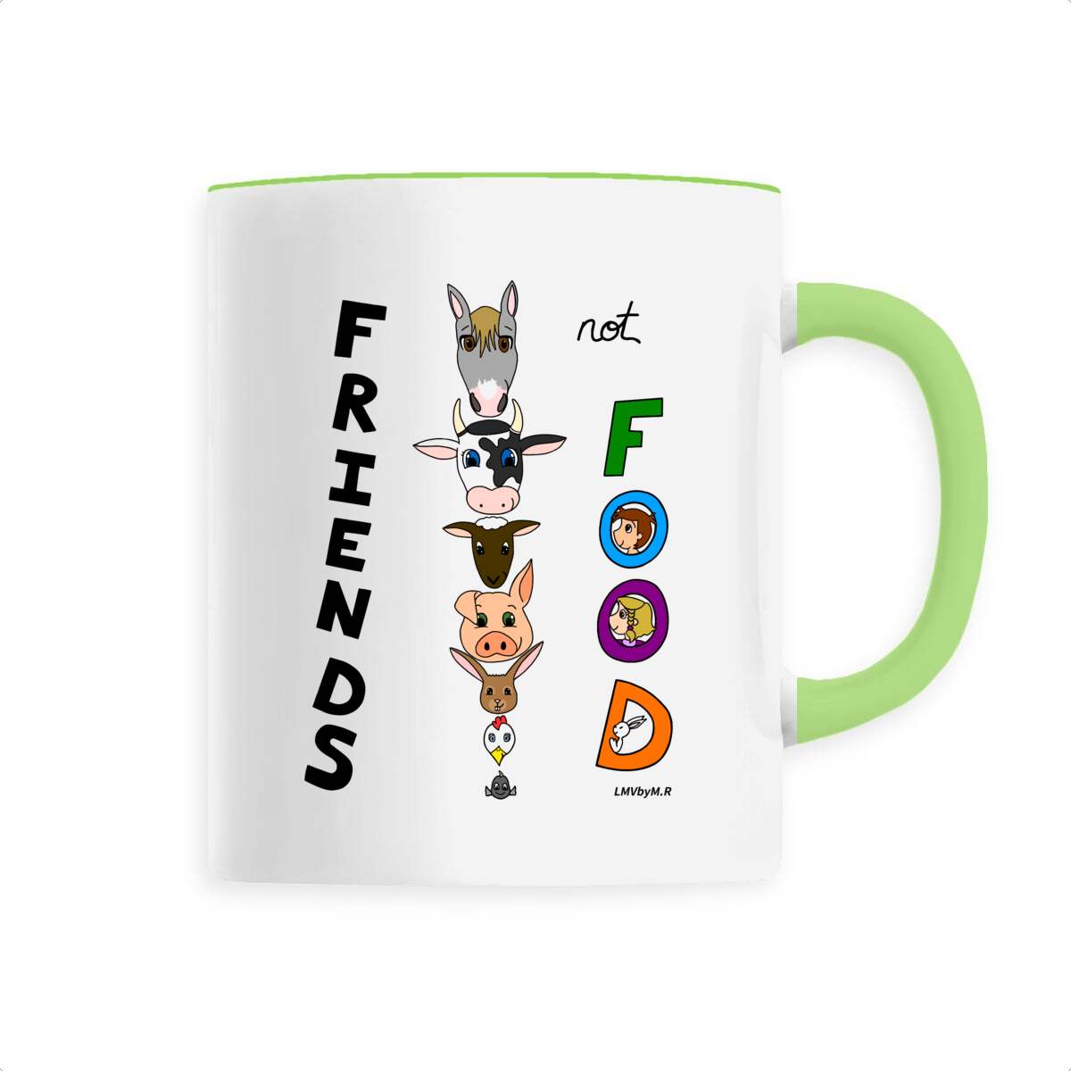 Image front Mug en céramique LMV FRIENDS NOT FOOD