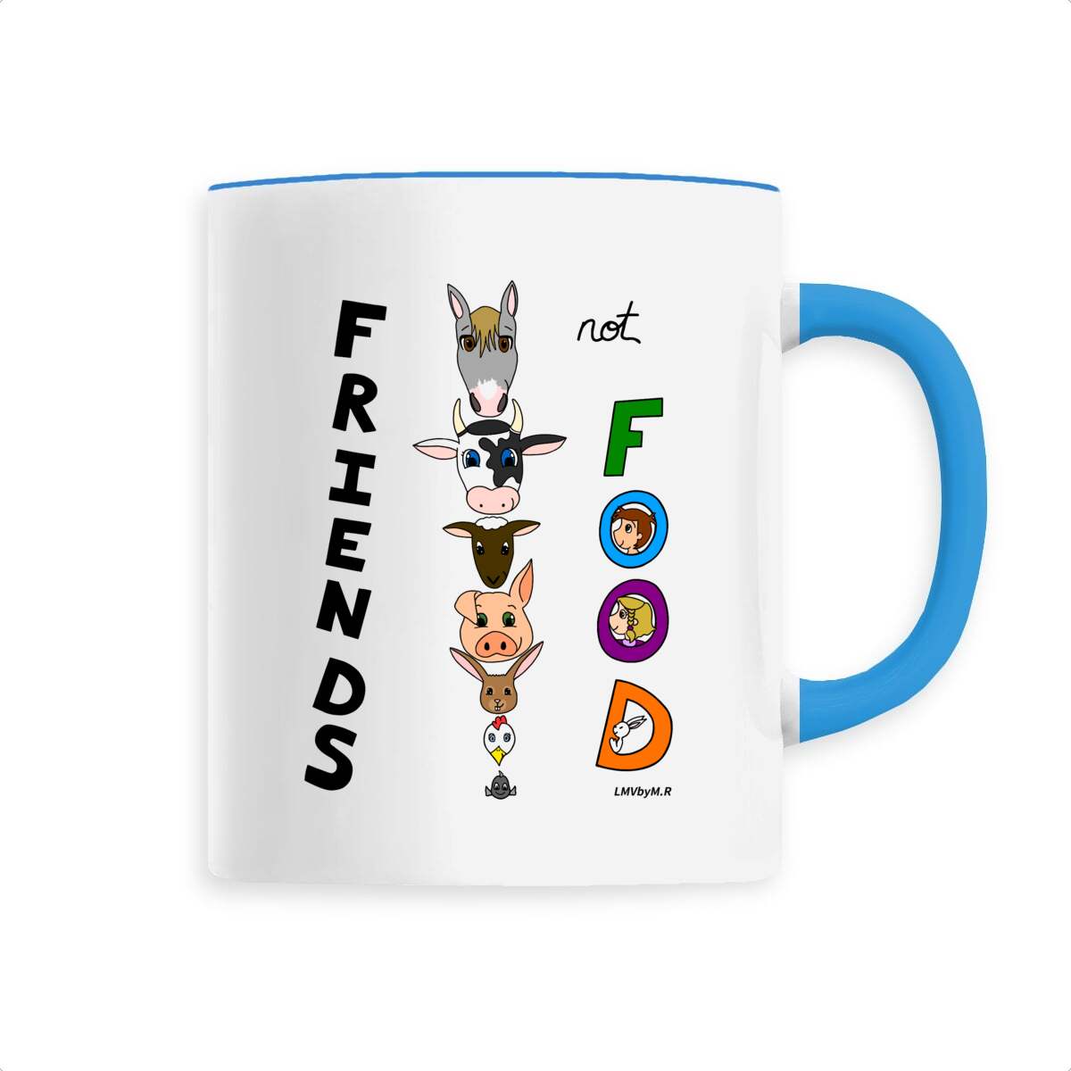 Image back Mug en céramique LMV FRIENDS NOT FOOD