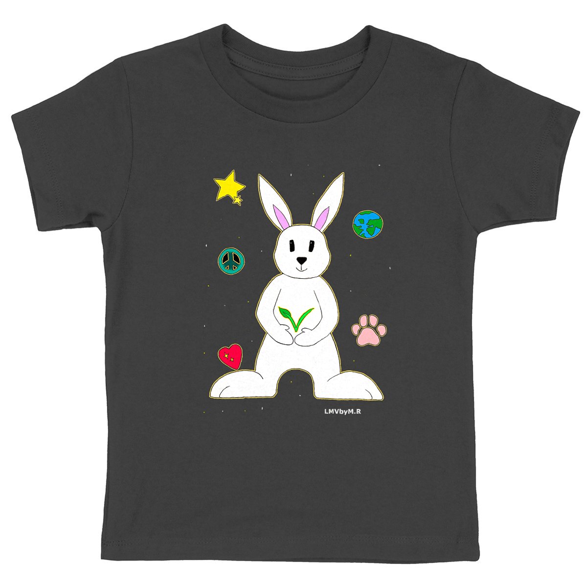 Image back Tee-shirt Bio Enfant DOUDOU LAPIN