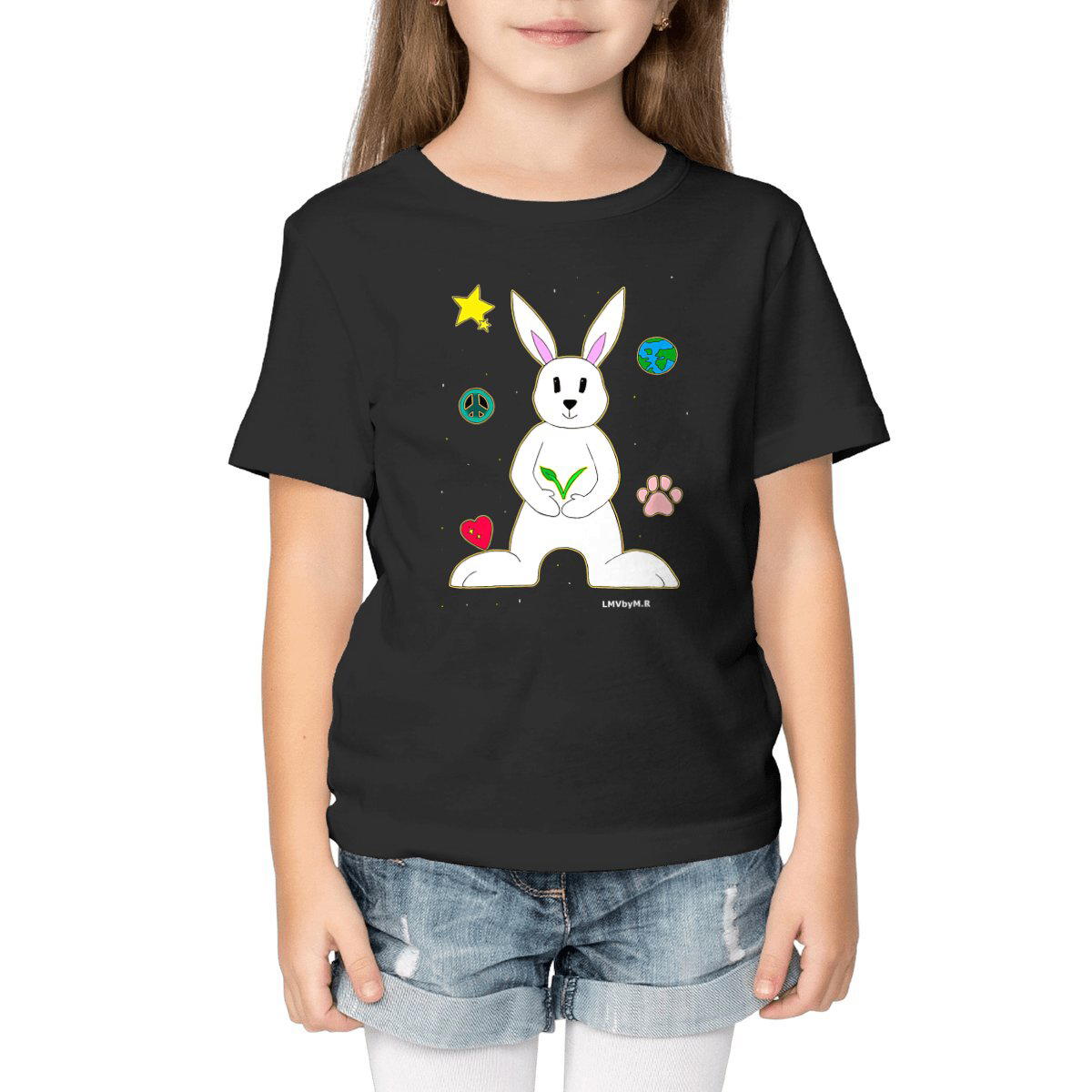 Image front Tee-shirt Bio Enfant DOUDOU LAPIN