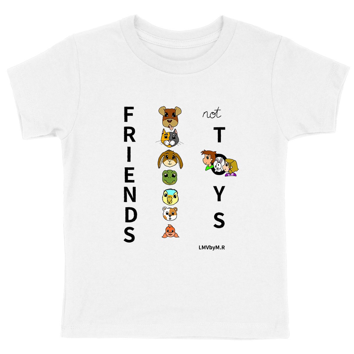 Image back Tee-shirt Bio Enfant FRIENDS NOT TOYS