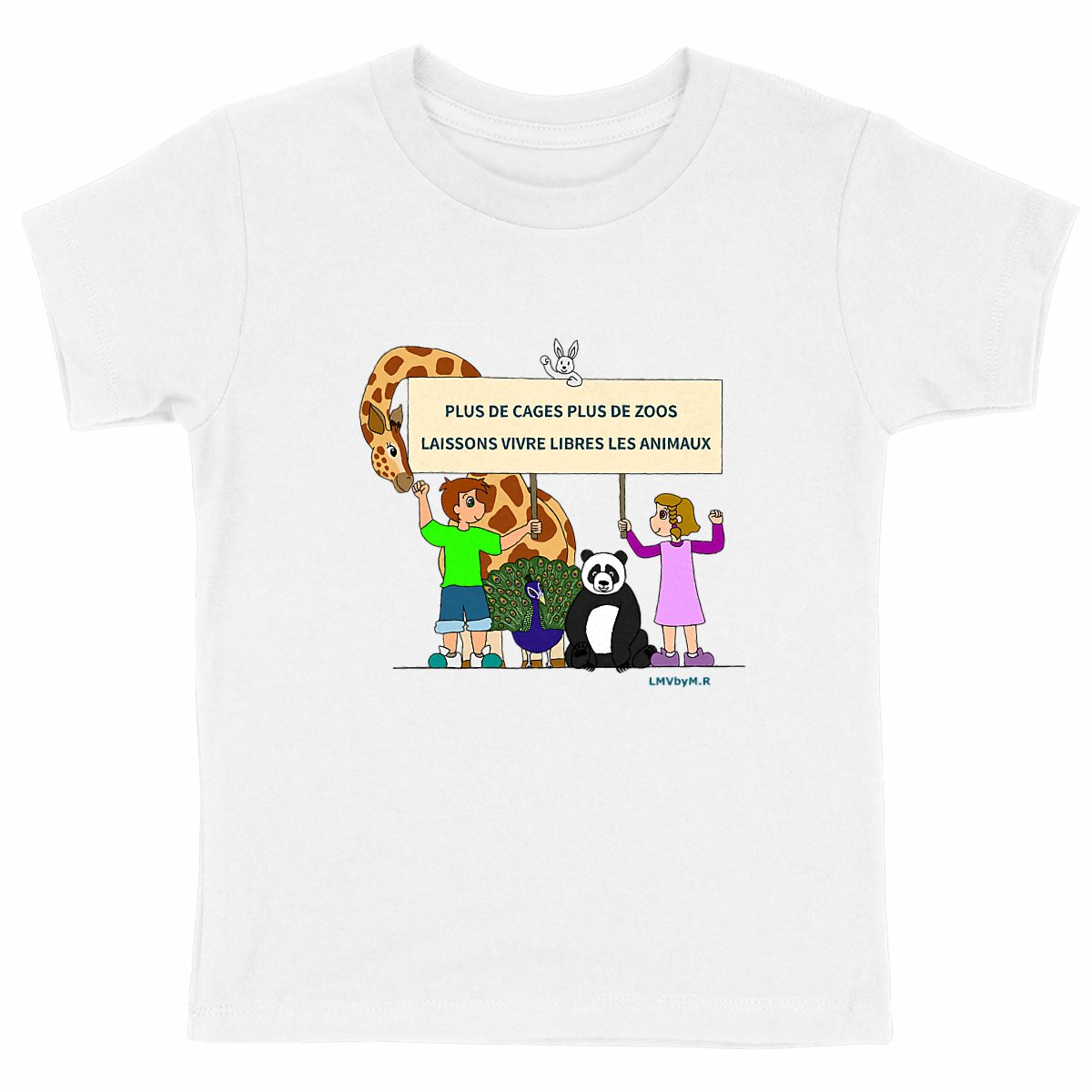 Image back Tee-shirt Bio Enfant STOP ZOO