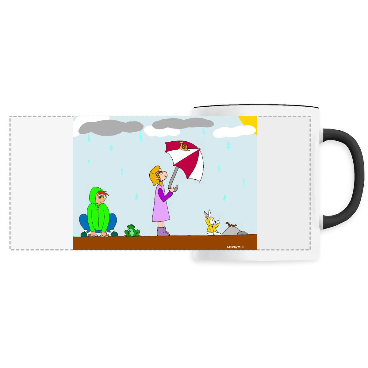 Image back Mug en céramique JOUR DE PLUIE