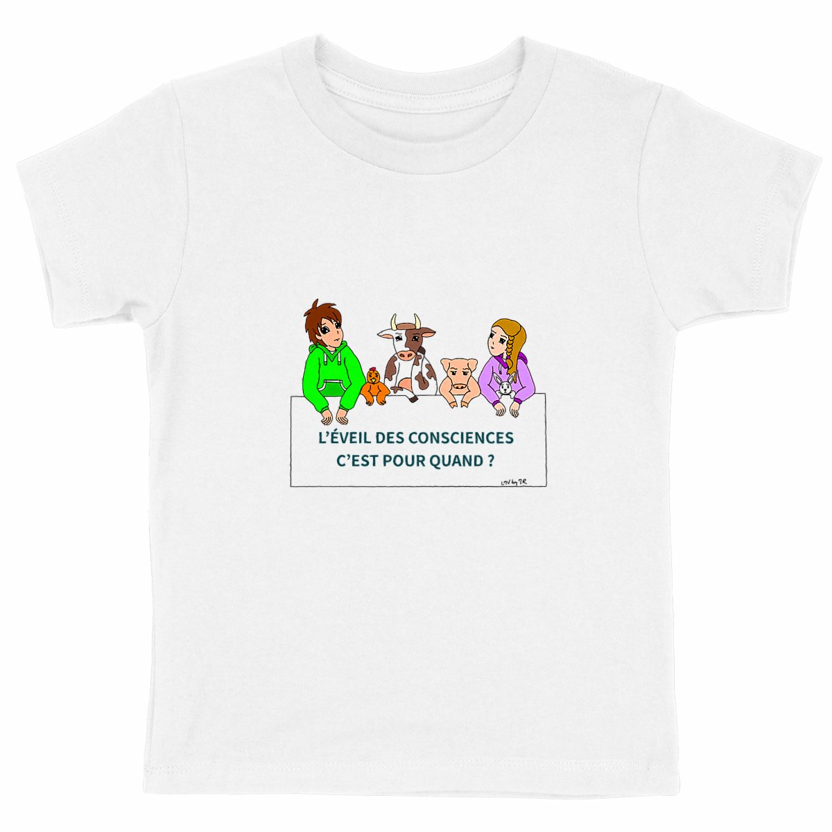 Image back Tee-shirt Bio Enfant EVEIL DES CONSCIENCES