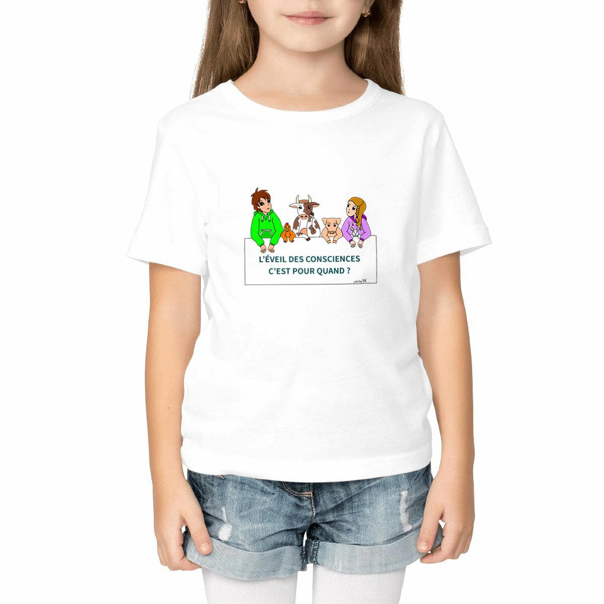 Image front Tee-shirt Bio Enfant EVEIL DES CONSCIENCES