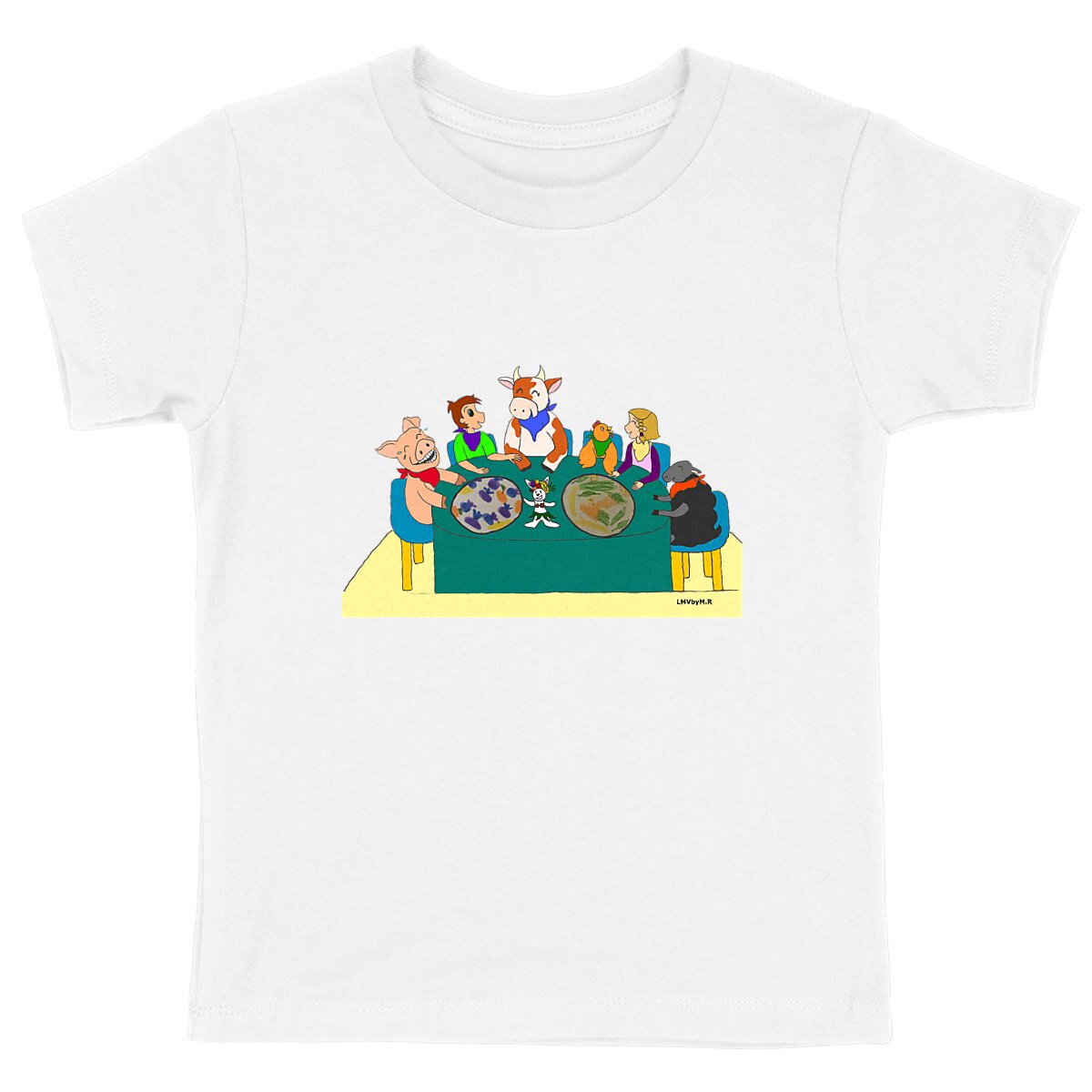 Image back Tee-shirt Bio Enfant A TABLE