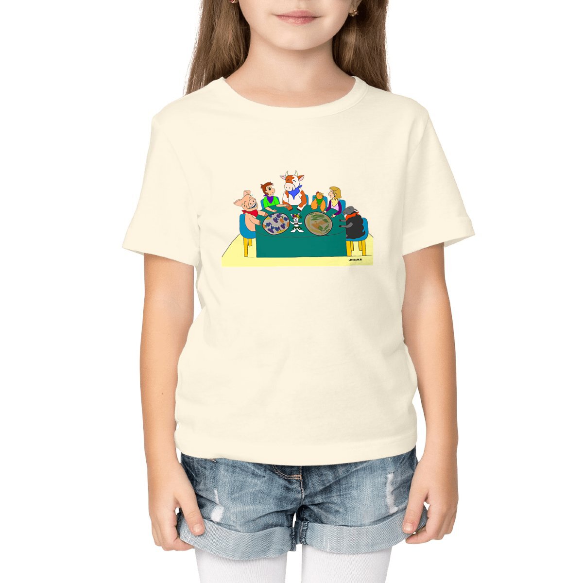 Image front Tee-shirt Bio Enfant A TABLE